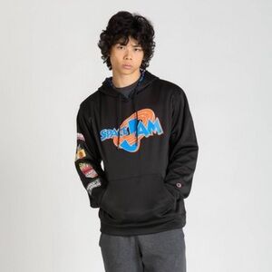 NWT Champion NCAA Space Jam Graphic Hoodie loony tunes mens size L march madness